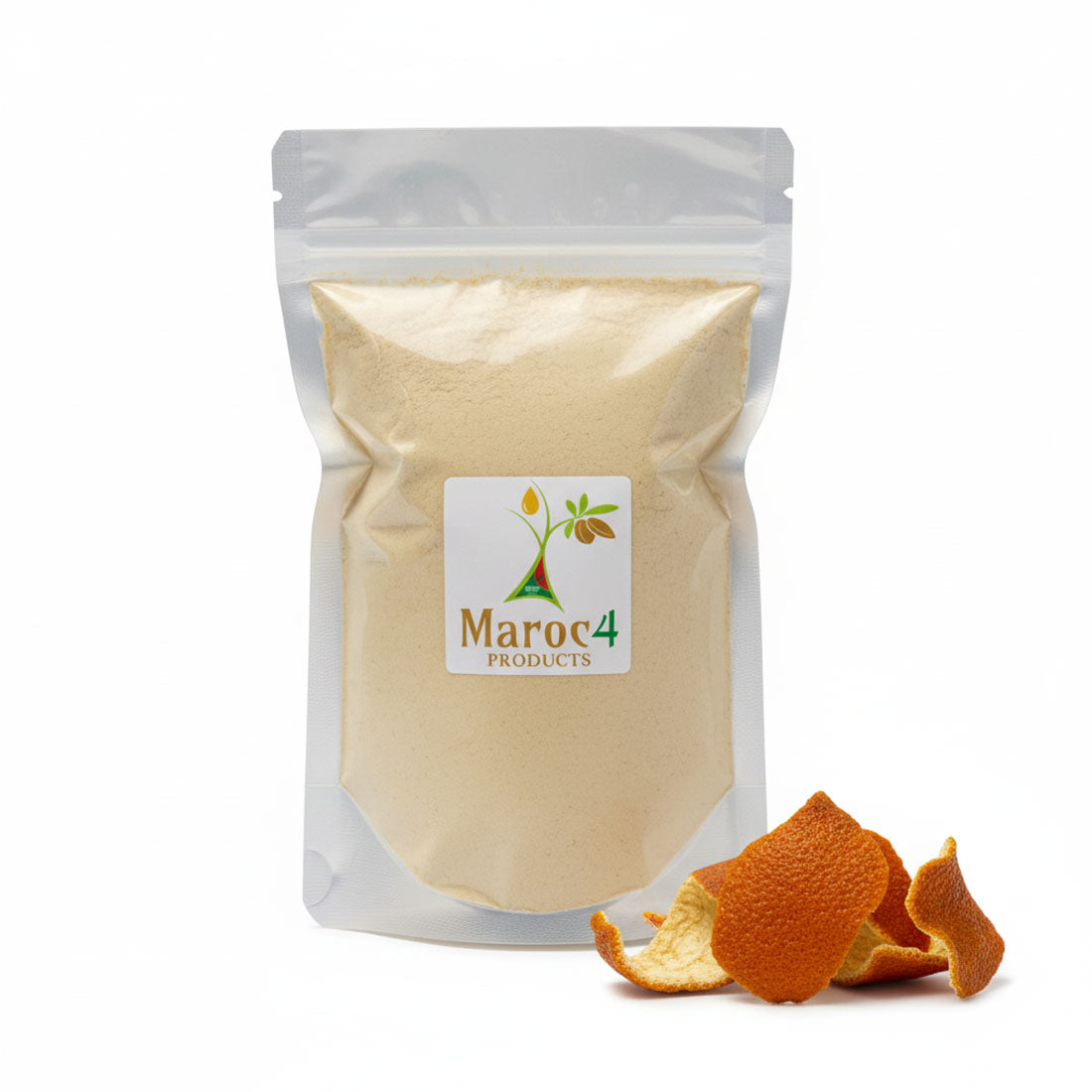 قشر برتقال مجفف للشعر والبشرة - مطحون