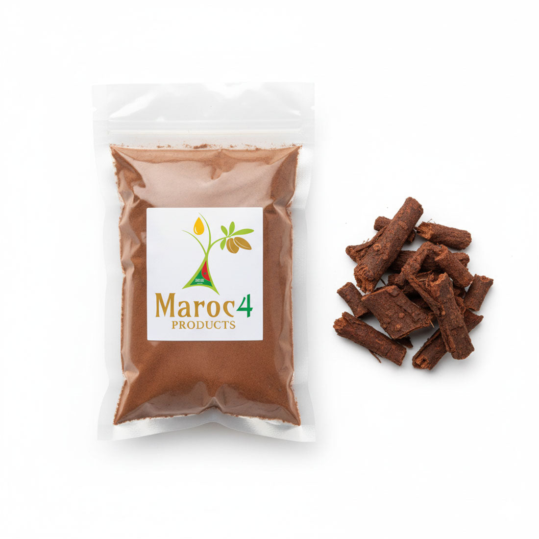 عشبة الدباغ - جذور مطحونة