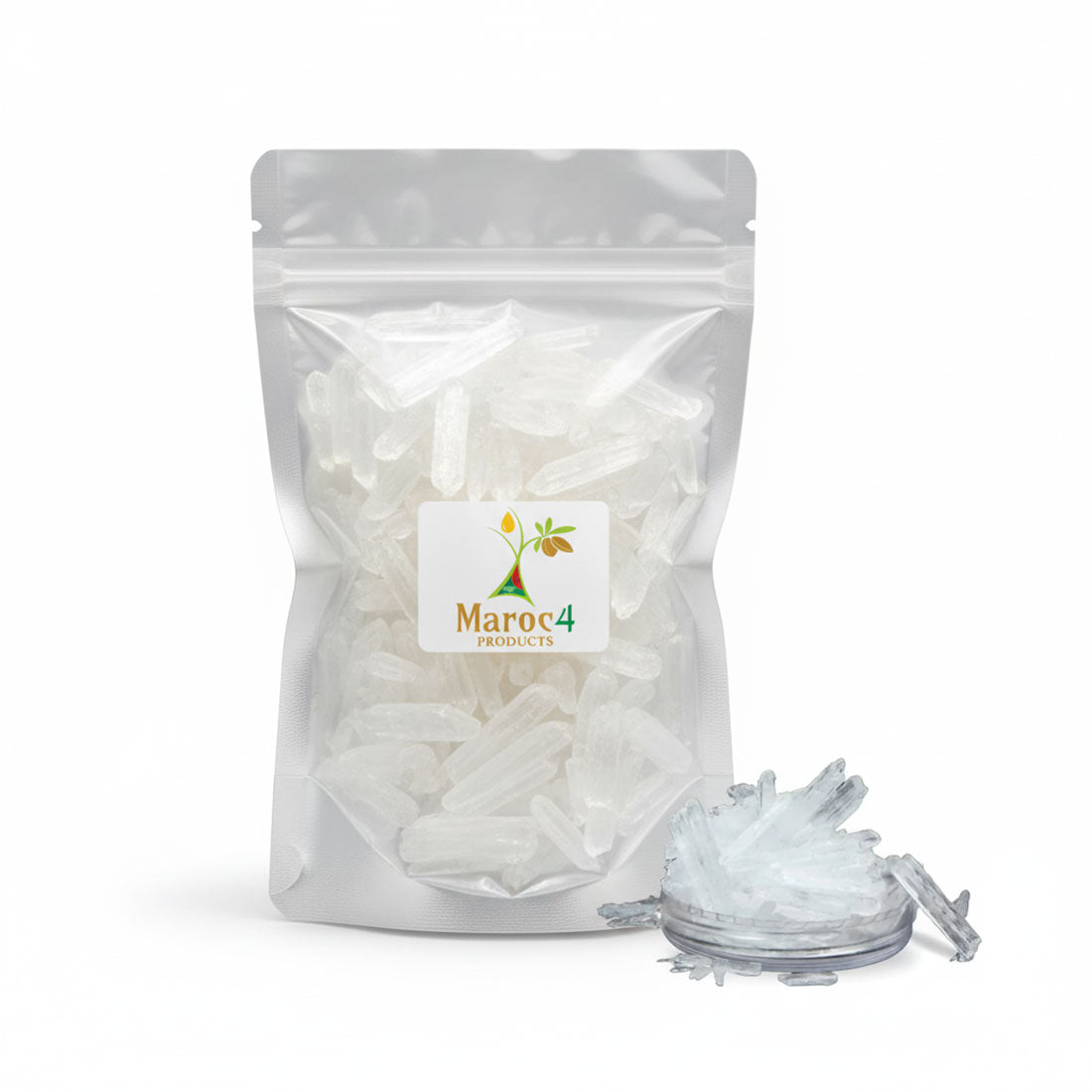 بلورات المنثول النقية - 100% طبيعية