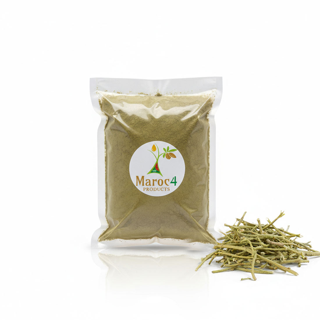 أغصان القبار مطحونة