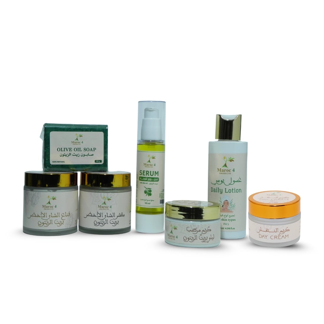 مجموعة زيت الزيتون للوجه